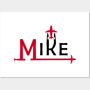 MIKE Aviation Phonetic Alphabet Pilot Airplane Posters and Art